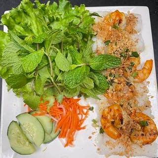 Grilled Shrimp Banh Hoi