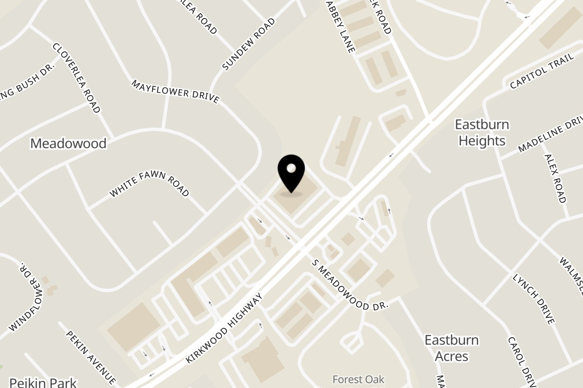 Map showing the location of vPho on 2671 Kirkwood Hwy in Newark